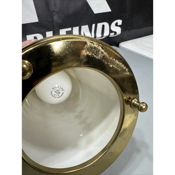 Vintage Hand Painted Glass Hanging Lamp - Picture 7 of 8